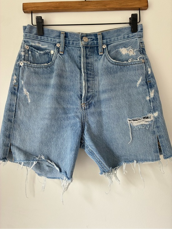 Pants - AGOLDE Shorts Women’s 24 90’s Mom Short Distressed Button Fly 100% Cotton